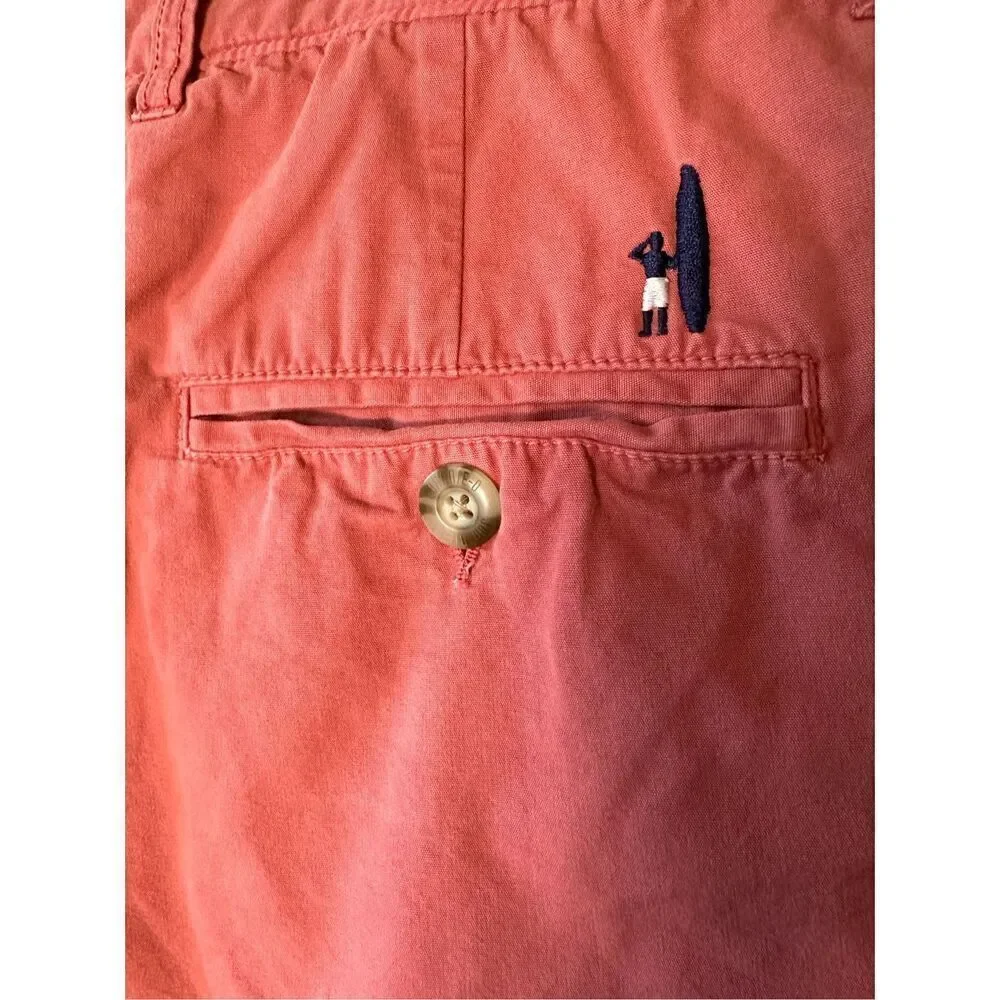 Johnnie O men’s Malibu Red shorts size 34.  #29-1208